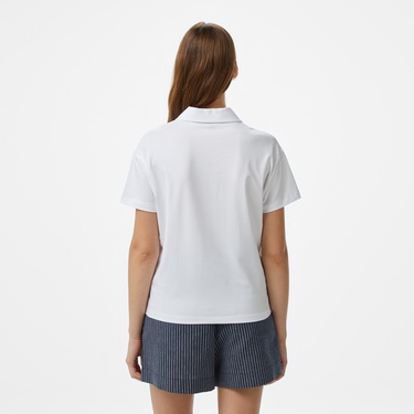  Nautica Kadın Beyaz Regular Fit Polo