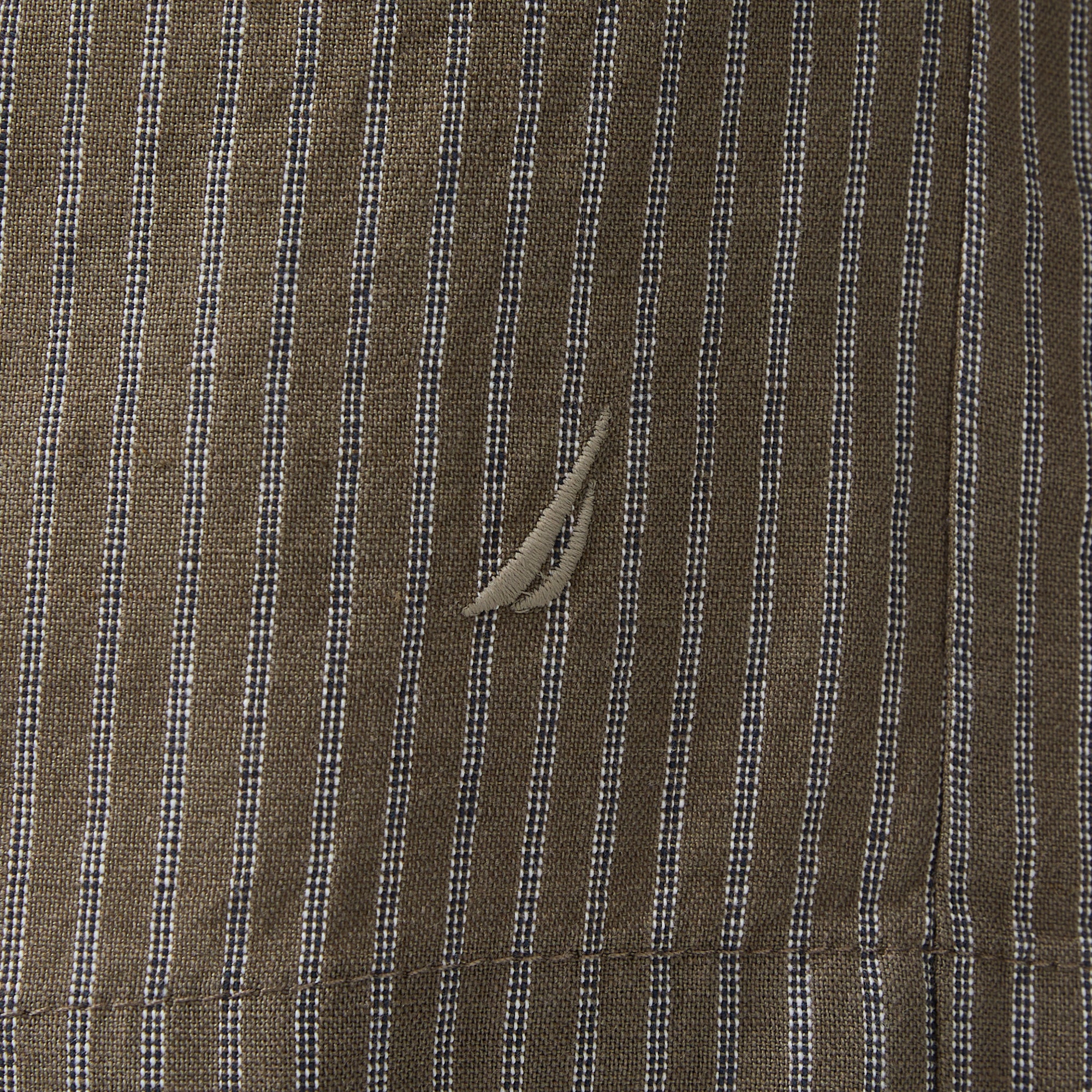 Nautica Kadın Kahverengi Relaxed Fit Çizgili Şort