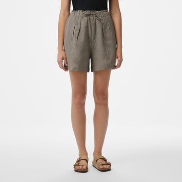  Nautica Kadın Turuncu Relaxed Fit Çizgili Şort