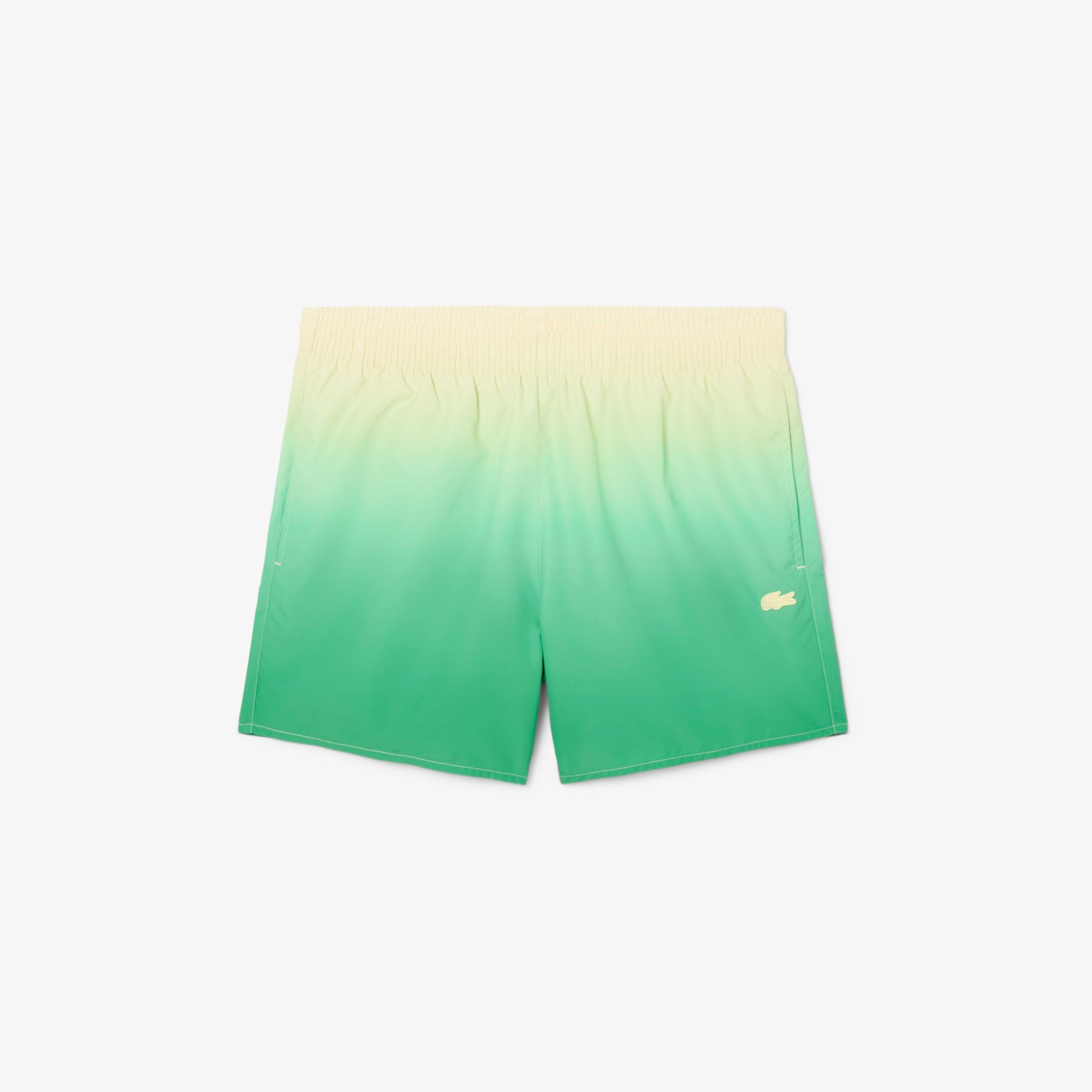 Lacoste Erkek Renk Bloklu Yeşil Deniz Şortu