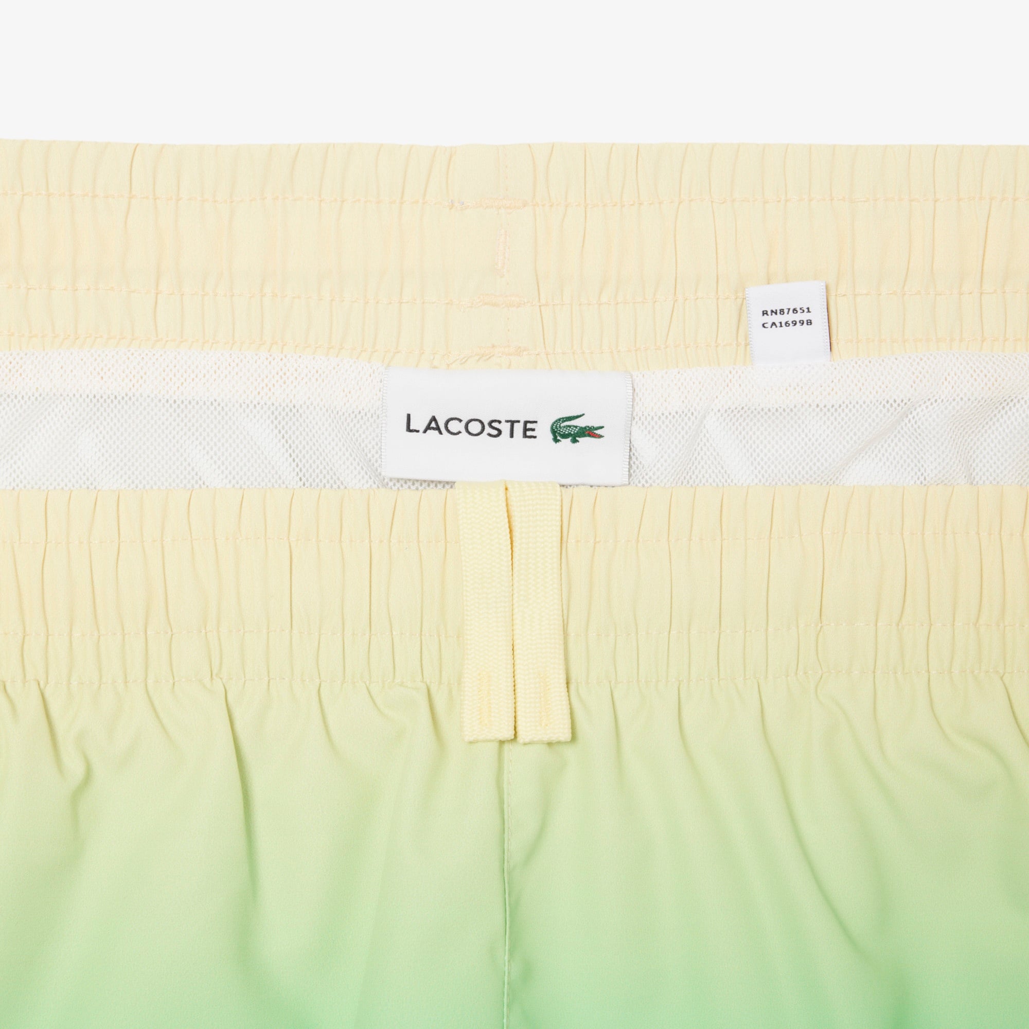 Lacoste Erkek Renk Bloklu Yeşil Deniz Şortu