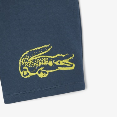  Lacoste Erkek Çocuk Baskılı Lacivert Şort