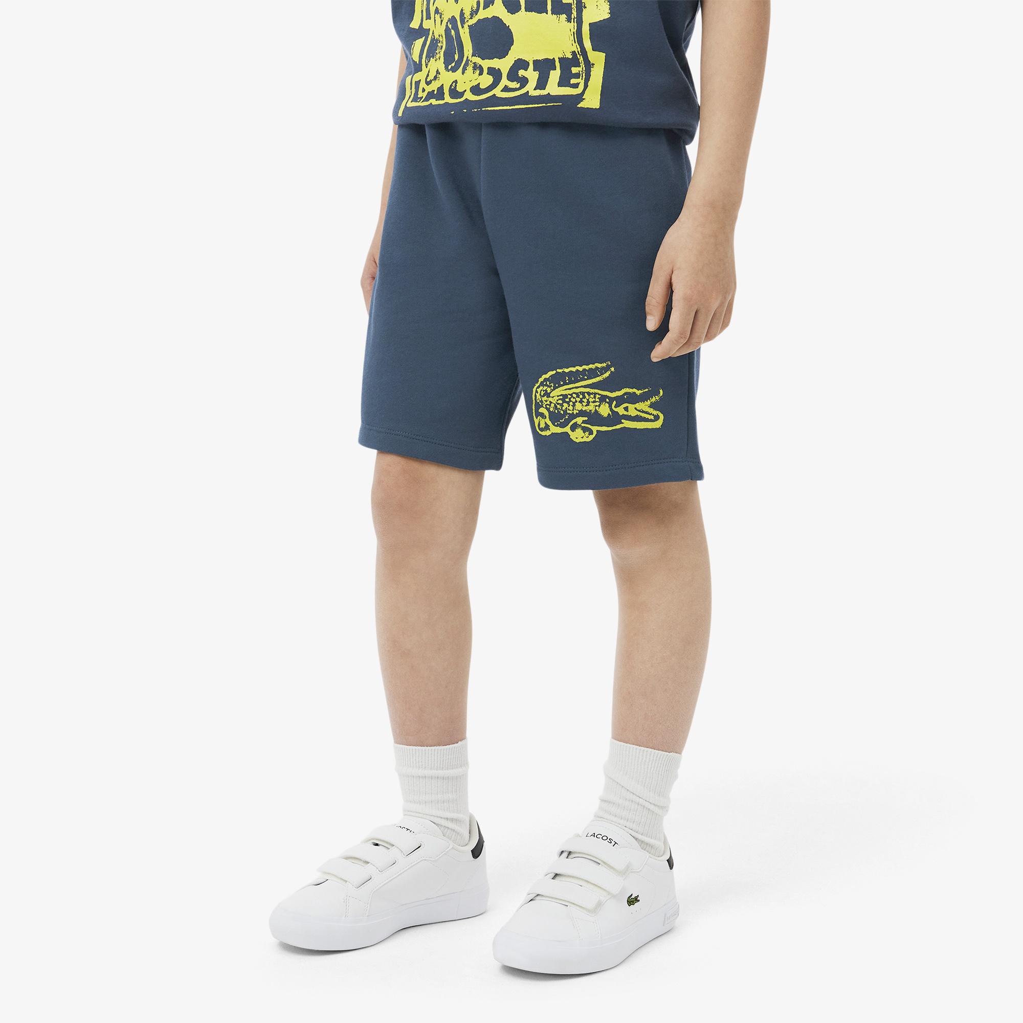 Lacoste Erkek Çocuk Baskılı Lacivert Şort