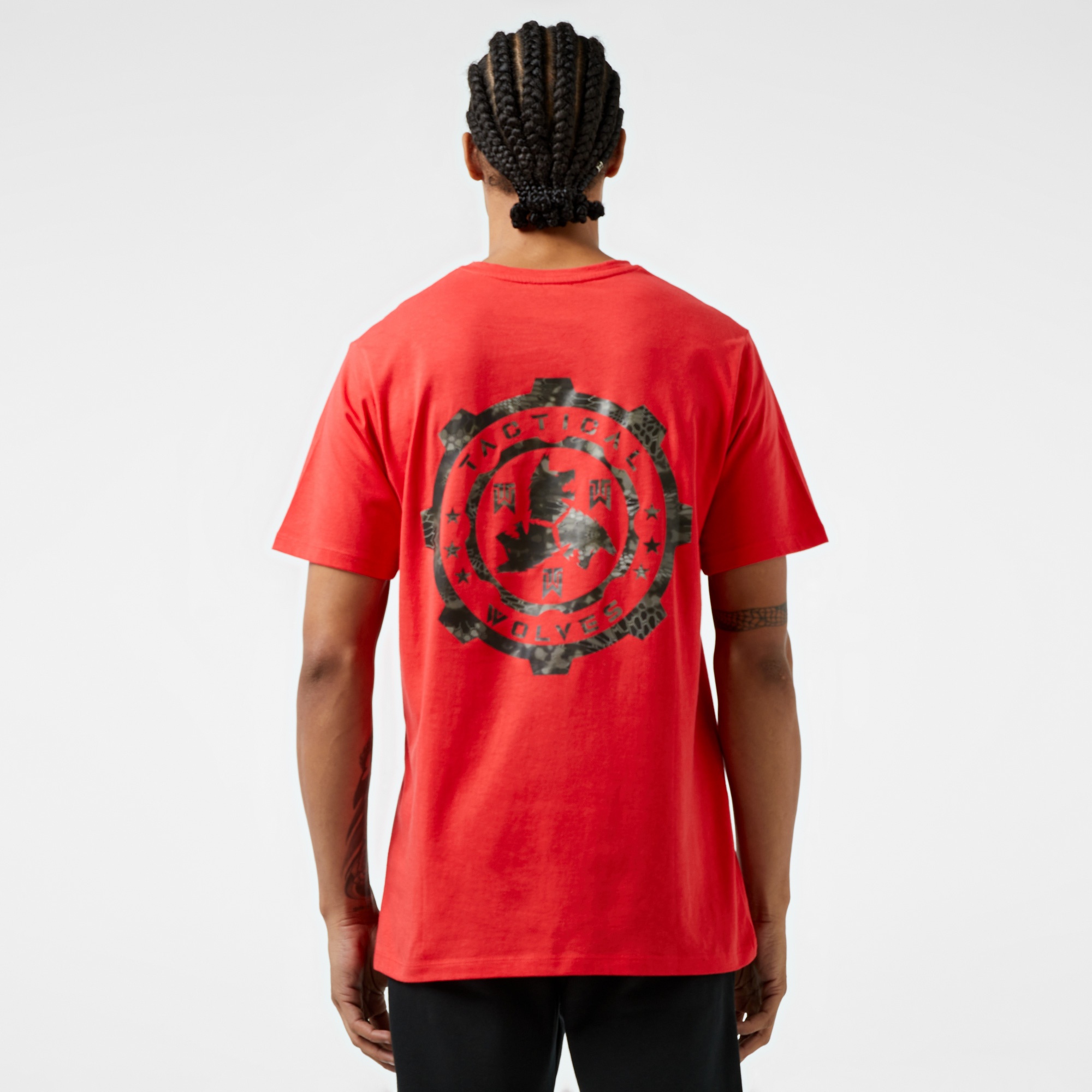 Tactical Wolves Erkek Kırmızı Günlük T-Shirt