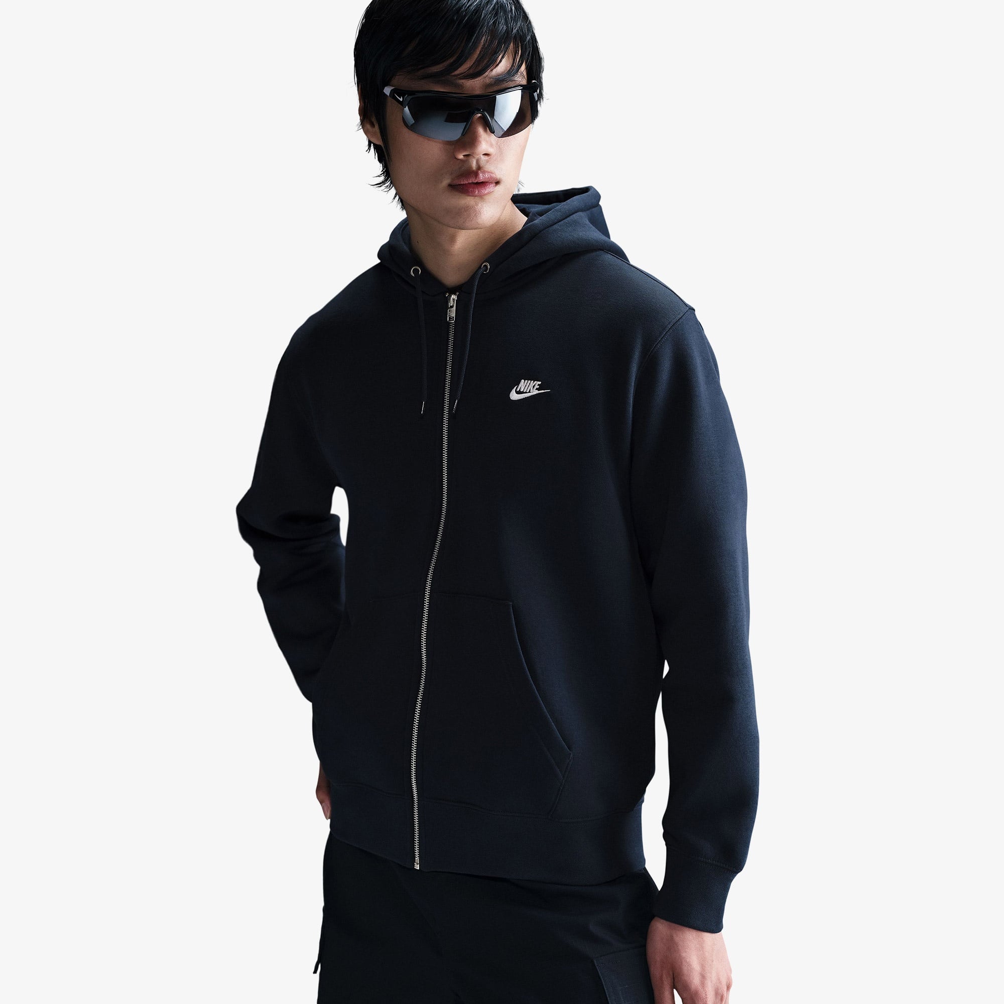 Nike Club Erkek Lacivert Hoodie