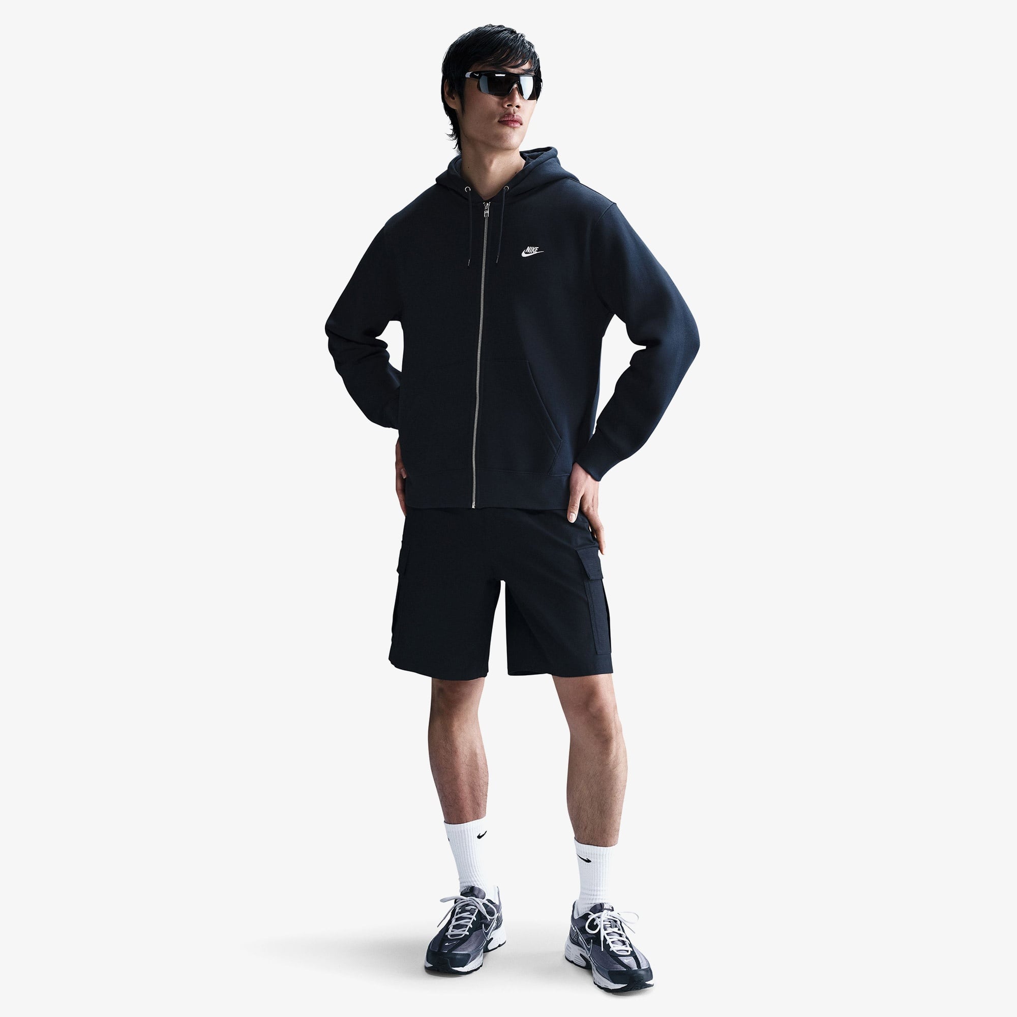 Nike Club Erkek Lacivert Hoodie