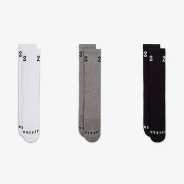  Jordan Essentials Crew 3' lü Unisex Renkli Çorap