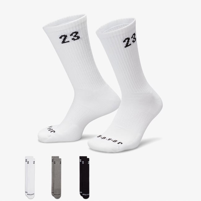  Jordan Essentials Crew 3' lü Unisex Renkli Çorap