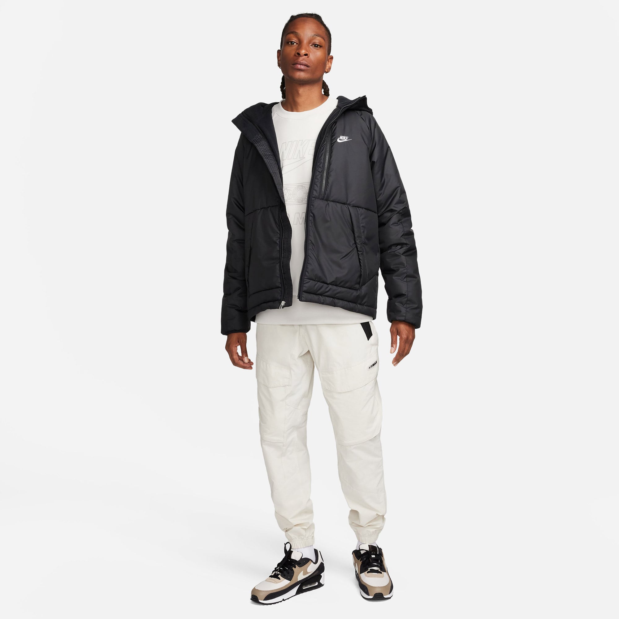  Nike Sportswear Therma-Fit Repel Erkek Siyah Mont