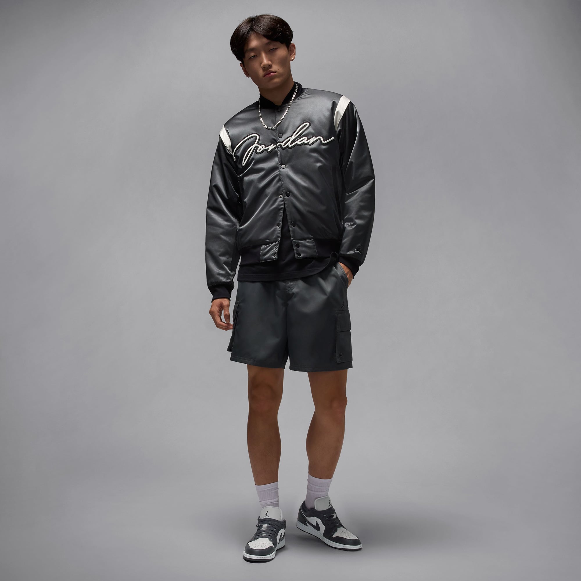 Jordan Air 1 Low Erkek Gri Spor Ayakkabı - Görsel 11