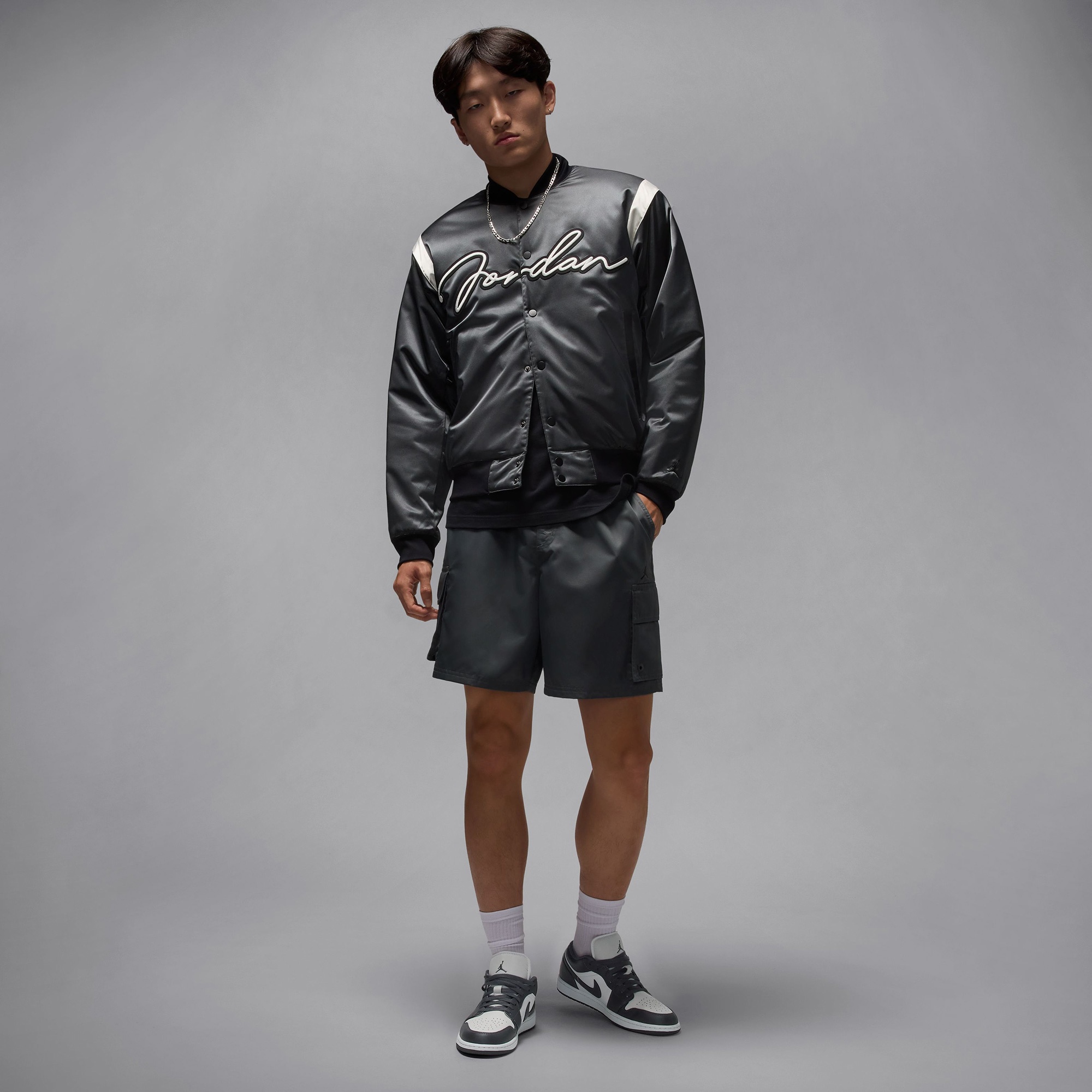 Jordan Air 1 Low Erkek Gri Spor Ayakkabı