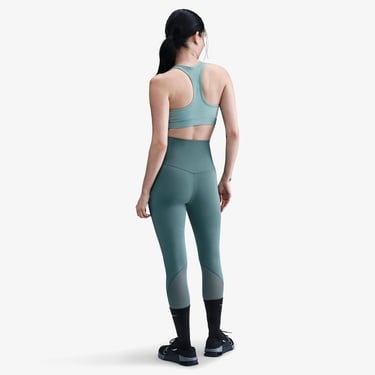  Nike Swoosh Medium Support Kadın Yeşil Bra
