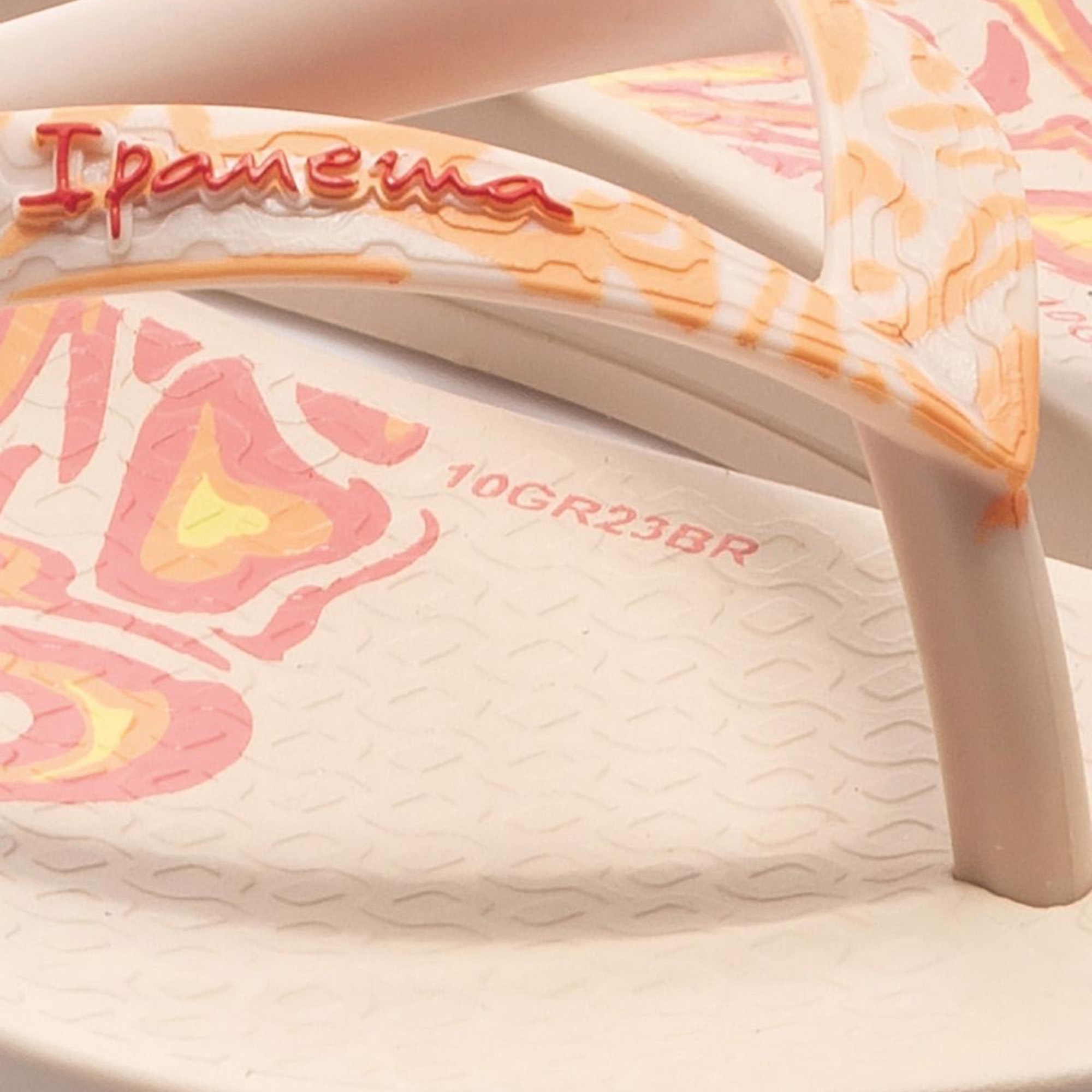 Nostalgic Hearts Çocuk Parmak Arası Terlik Bej 25/35