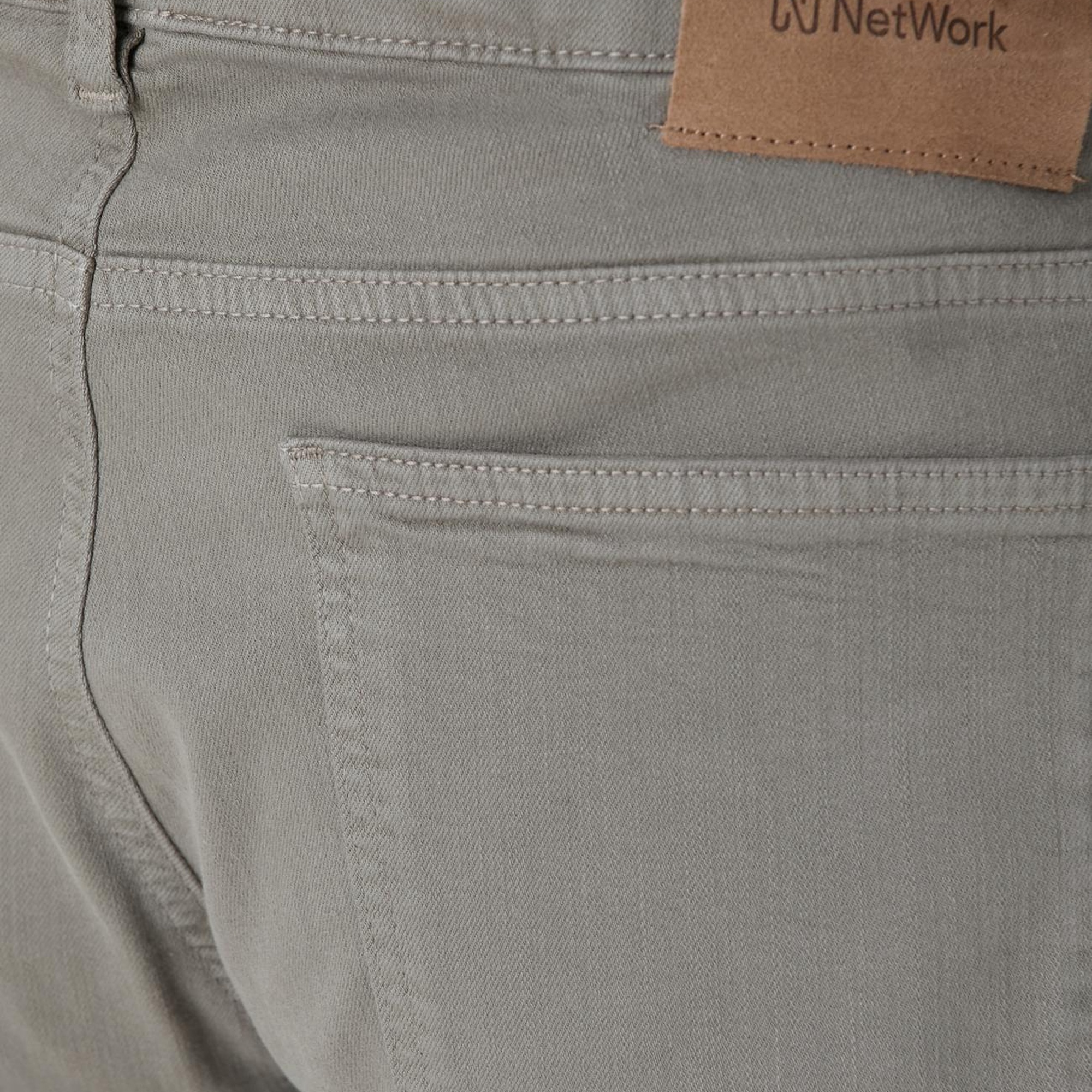 Network Erkek Açık Haki Denim Pantolon