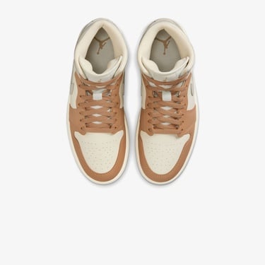  Jordan Air 1 Mid Kadın Bej Spor Ayakkabı