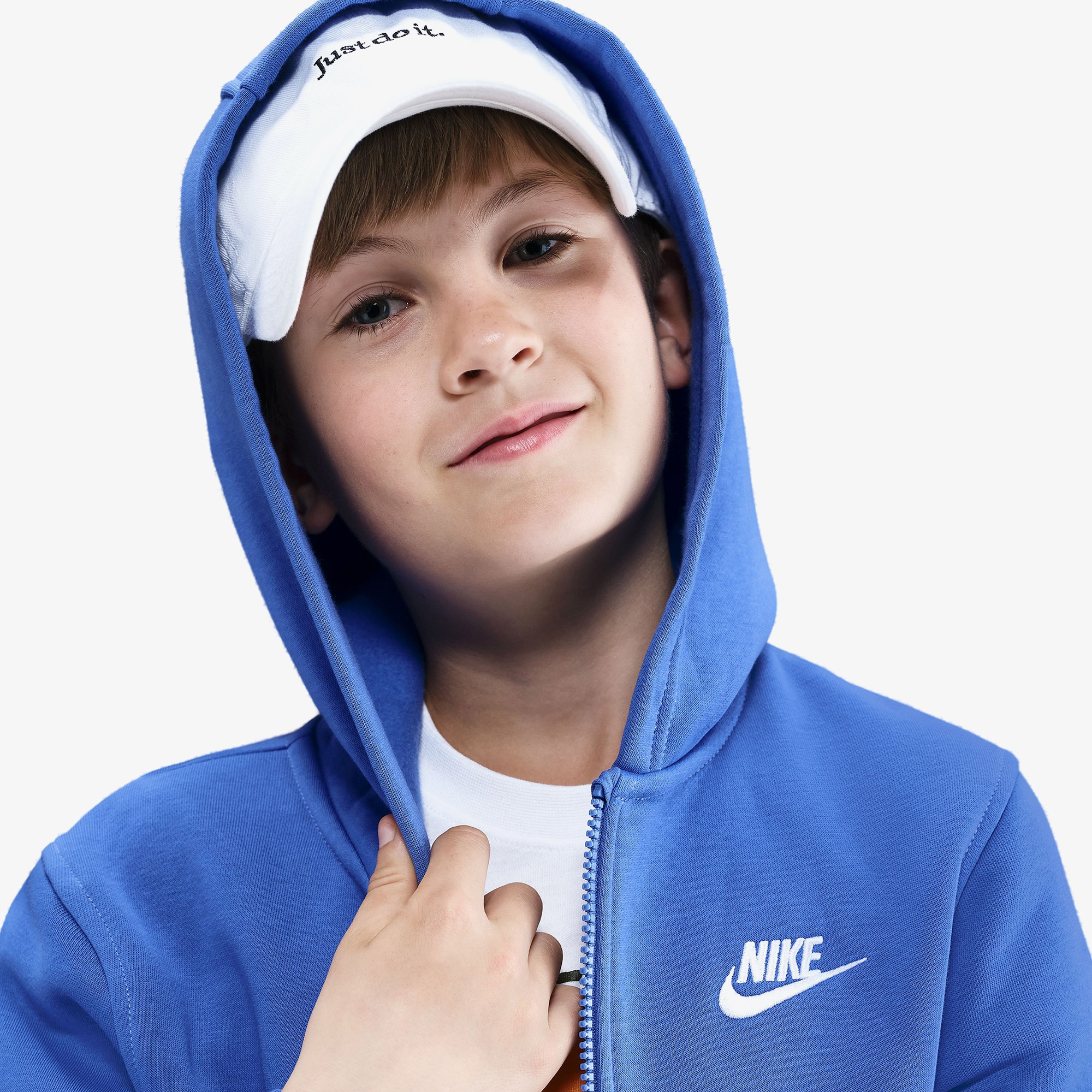 Nike Sportswear Club Fleece Çocuk Mavi Hoodie