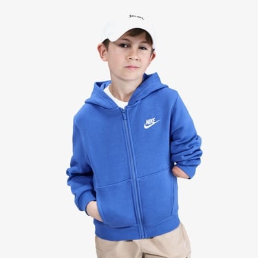  Nike Sportswear Club Fleece Çocuk Mavi Hoodie