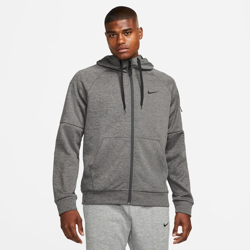  Nike Therma-Fit Full-Zip Erkek Gri Hoodie