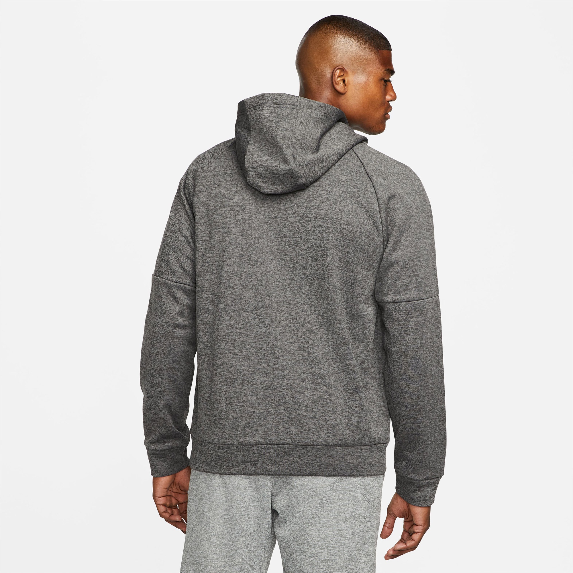 Nike Therma-Fit Full-Zip Erkek Gri Hoodie