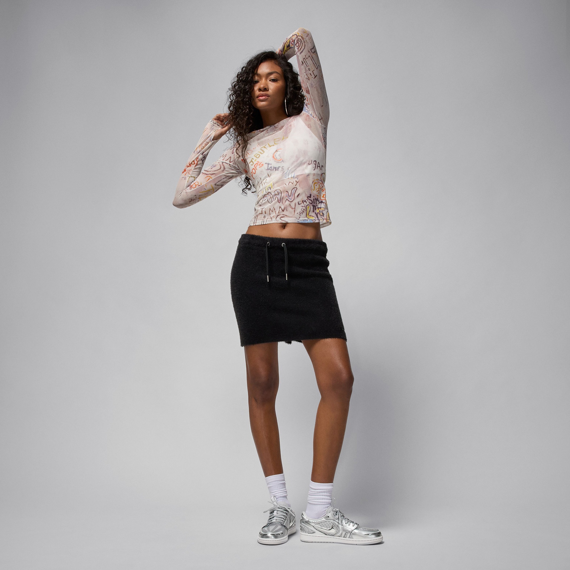 Jordan Air 1 Low Method of Make Kadın Gri Spor Ayakkabı