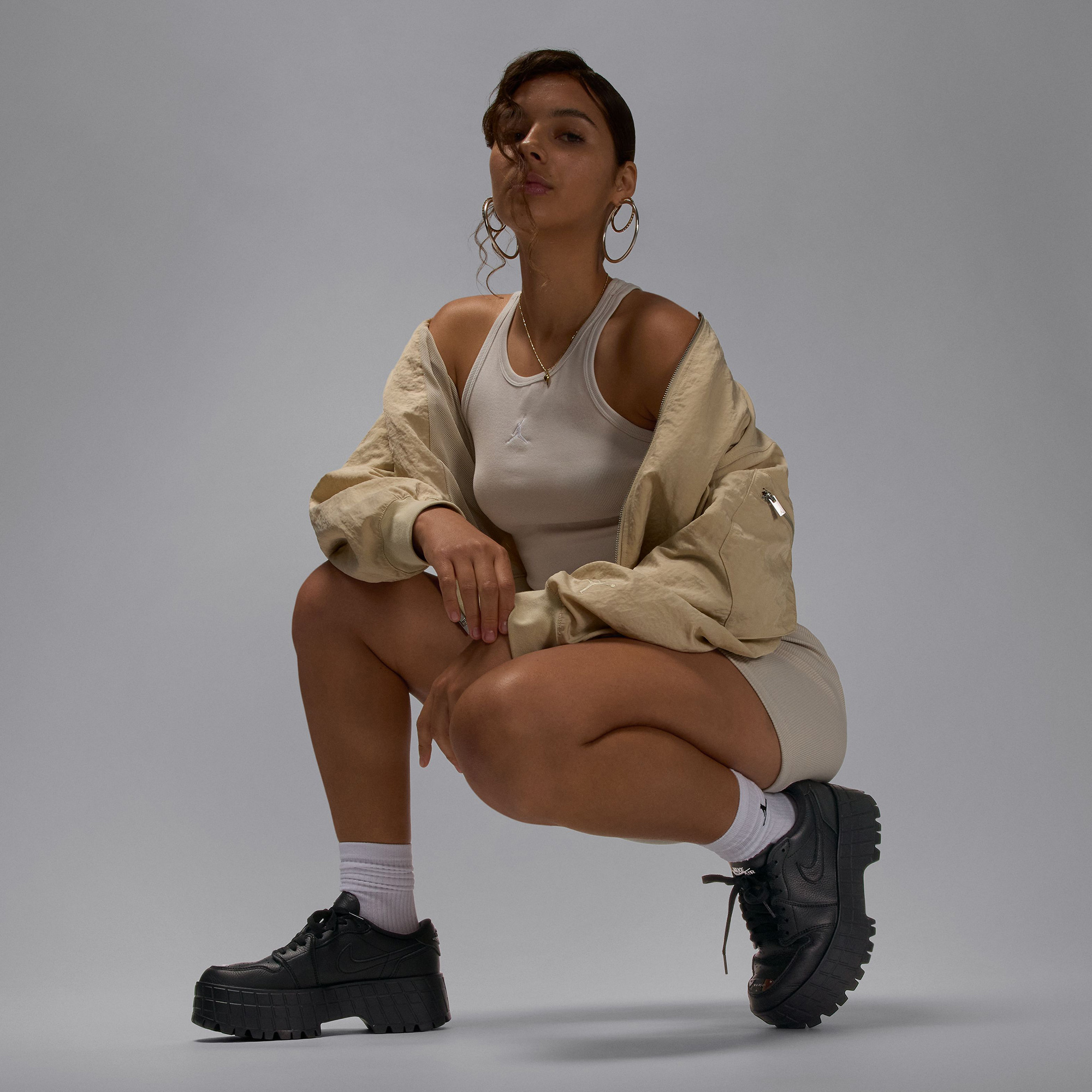 Jordan Siyah Jordan Air 1 Brooklyn Low