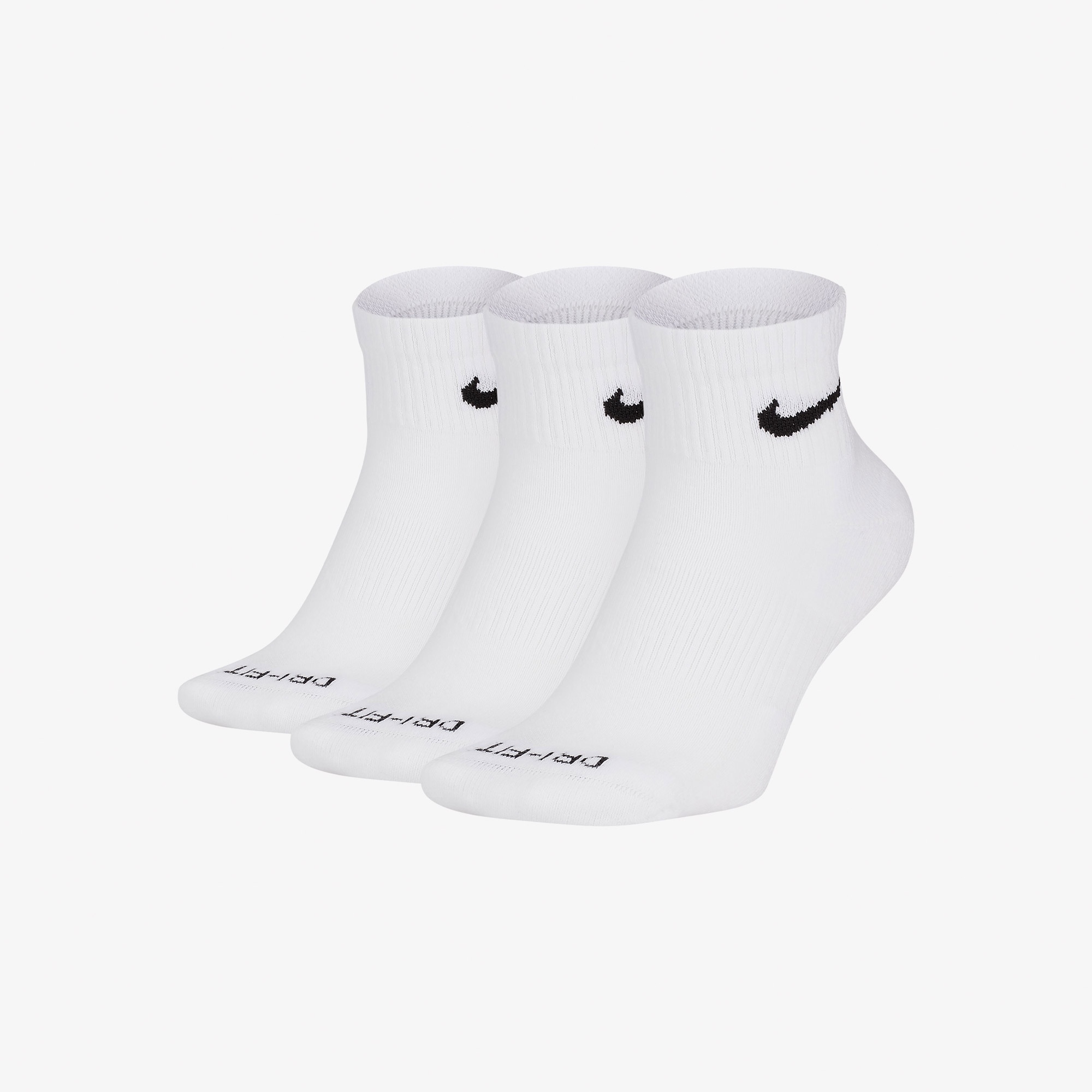 Nike Everyday Plus Cushioned 3' lü Unisex Beyaz Çorap