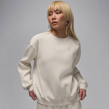  Jordan Brooklyn Fleece Crew Kadın Bej Sweatshirt