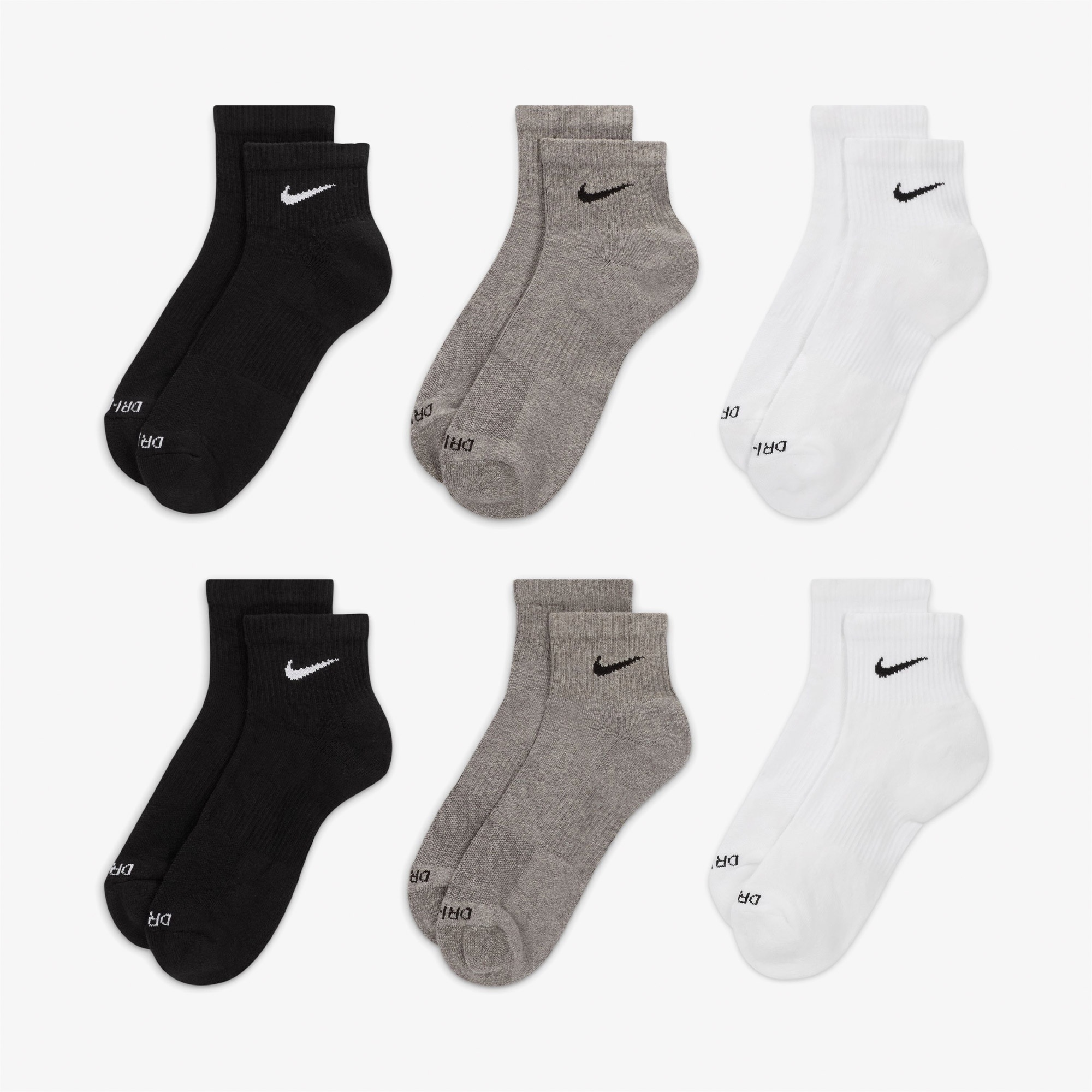 Nike Everyday Plus Cushioned 6' lı Unisex Renkli Çorap