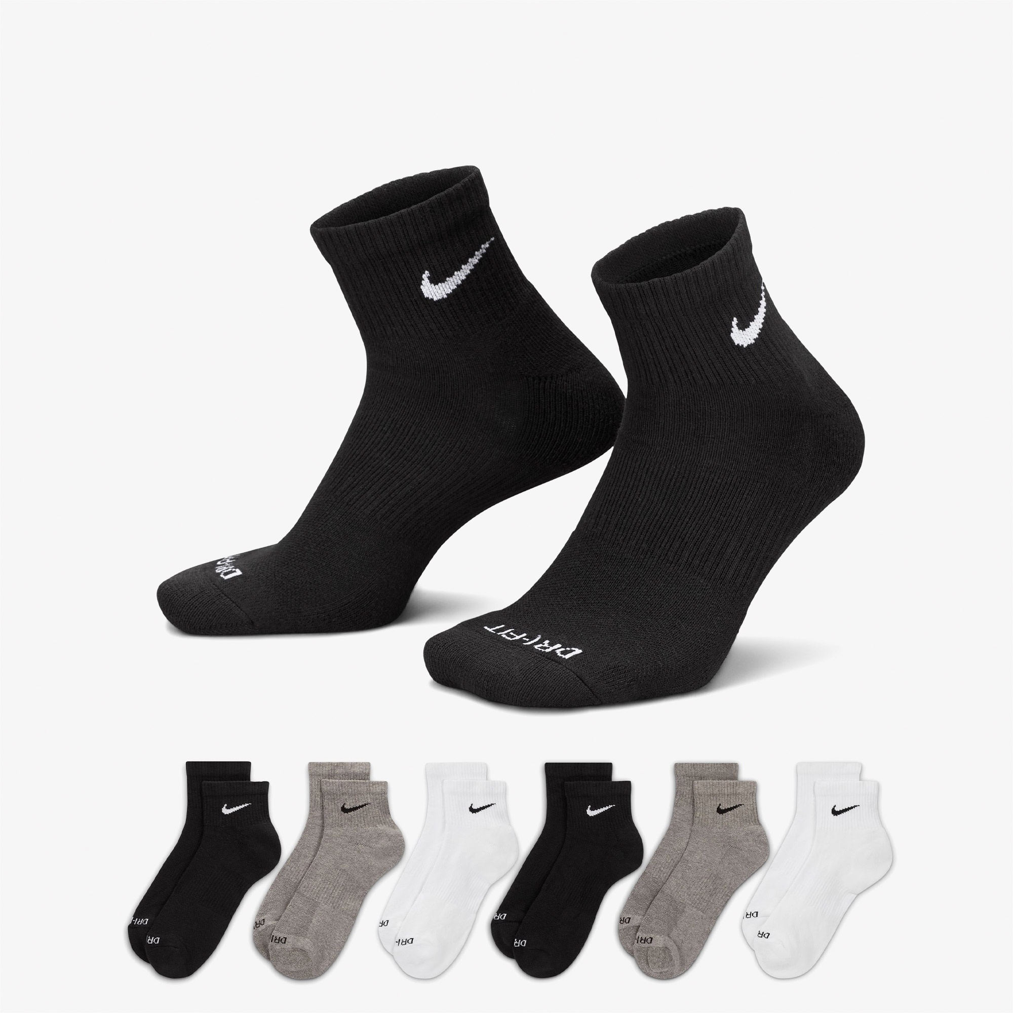 Nike Everyday Plus Cushioned 6' lı Unisex Renkli Çorap