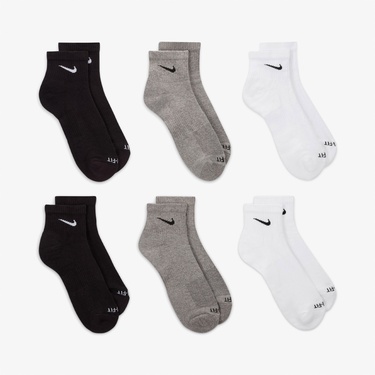  Nike Everyday Plus Cushioned 6' lı Unisex Renkli Çorap