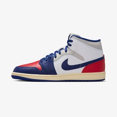  Jordan Air 1 Mid Erkek Beyaz Spor Ayakkabı