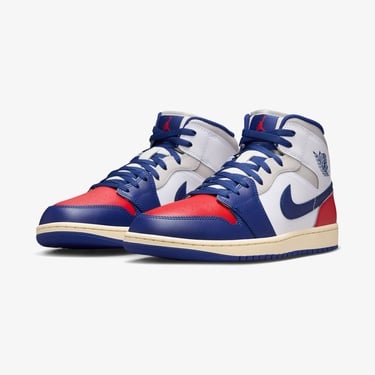  Jordan Air 1 Mid Erkek Beyaz Spor Ayakkabı