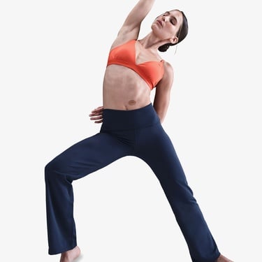  Nike One Dri-Fit High Rise Kadın Lacivert Eşofman Altı