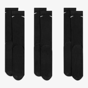  Nike Everyday Plus Lightweight 3' lü Erkek Siyah Çorap