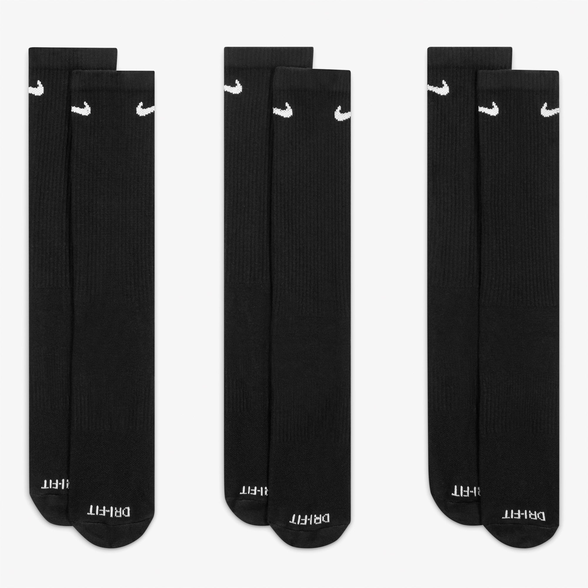 Nike Everyday Plus Lightweight 3' lü Erkek Siyah Çorap