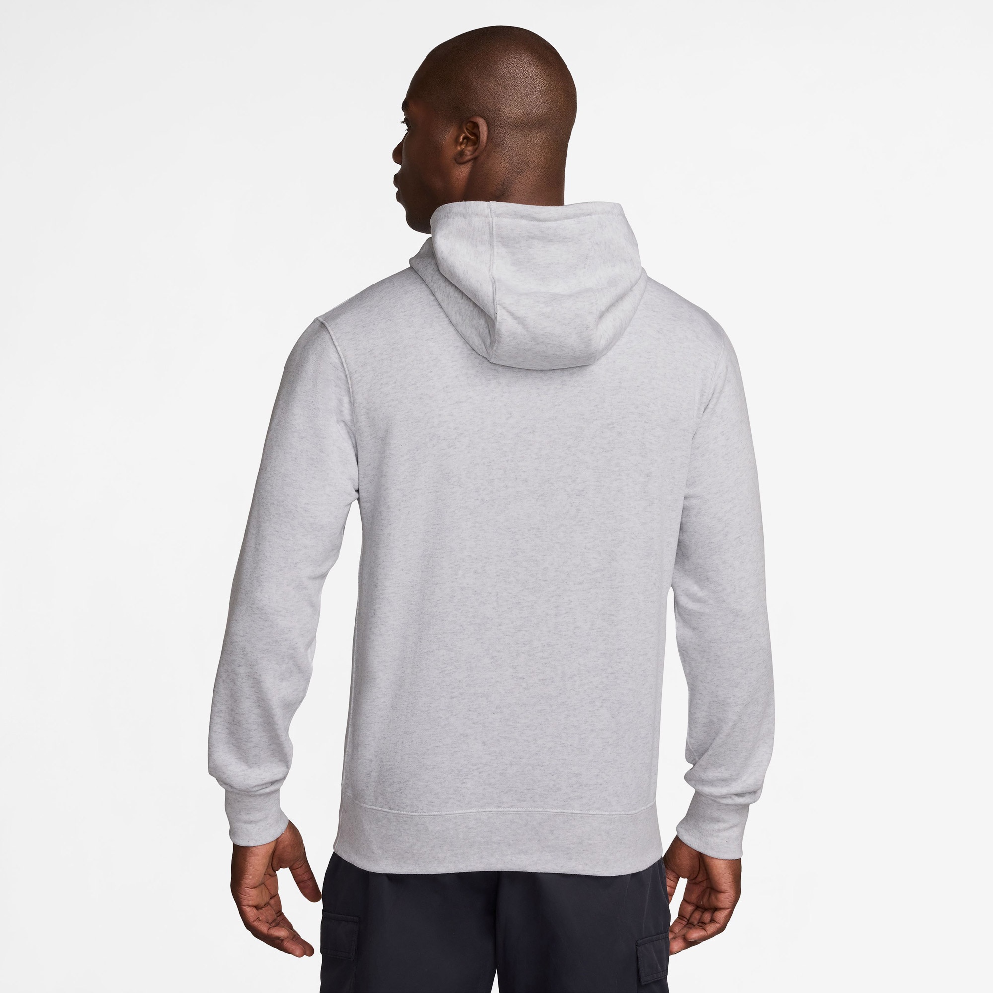 Nike Club Erkek Gri Hoodie