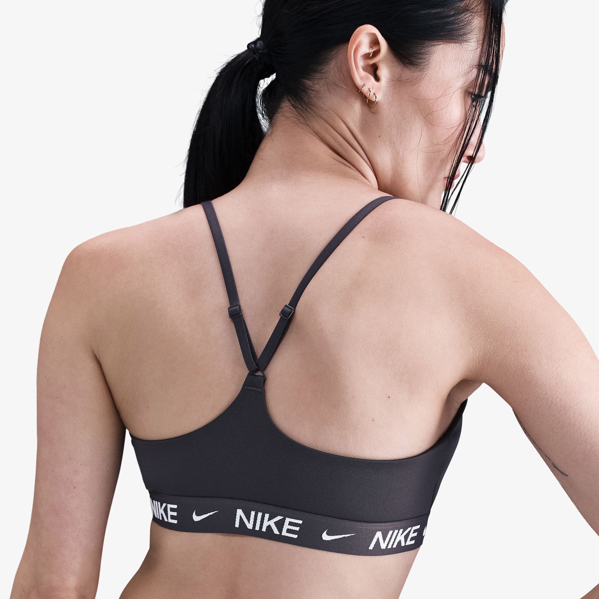 Nike Dri-Fit Indy Light Support Kadın Gri Bra