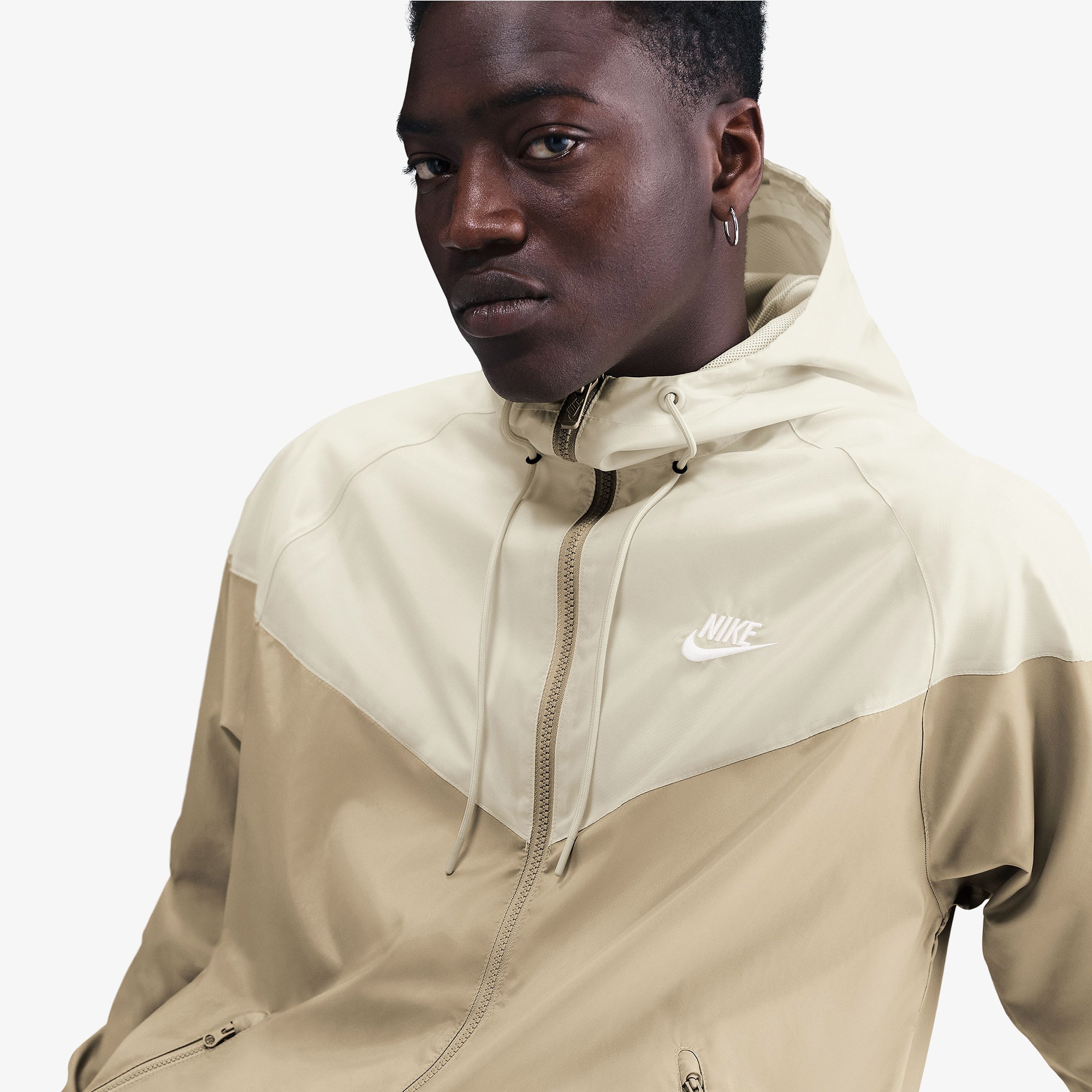 Nike Sportswear Heritage Essentials Windrunner Erkek Bej Ceket