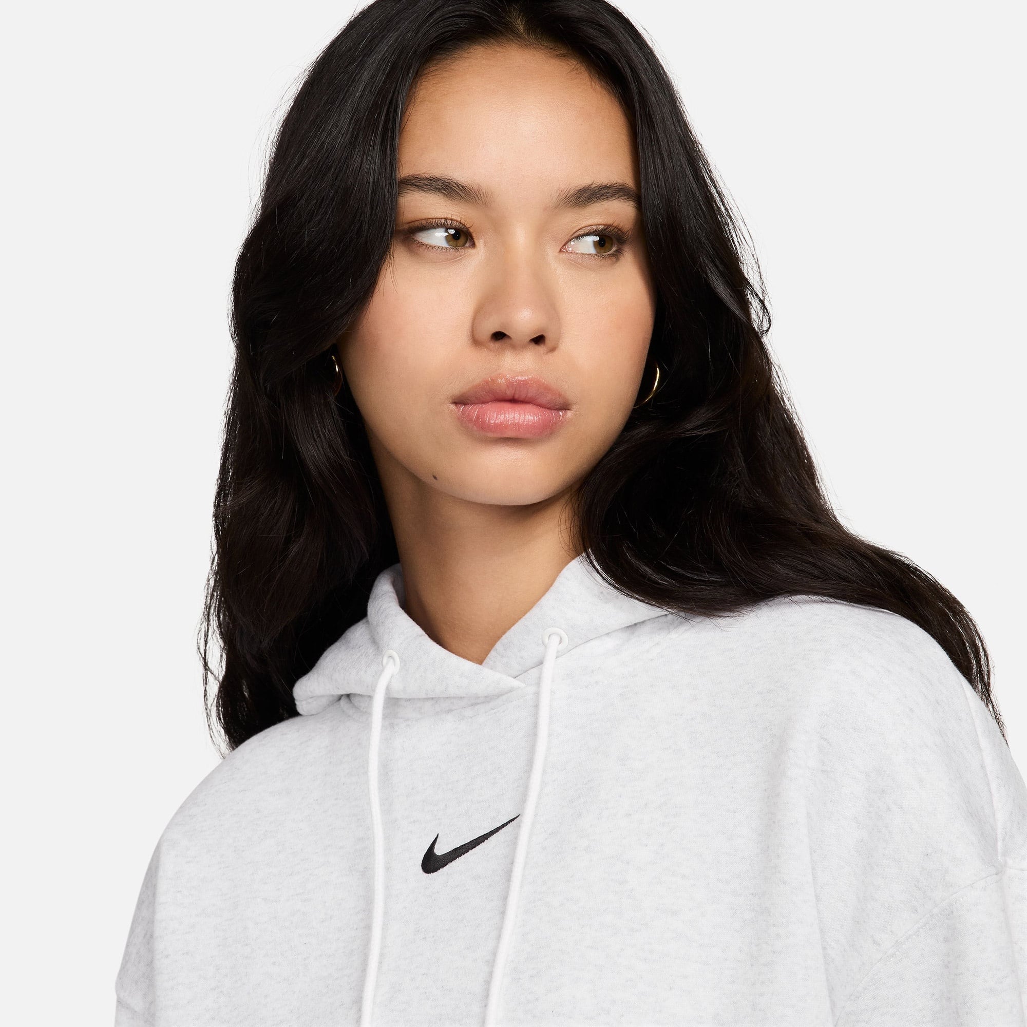 Nike Sportswear Phoenix Fleece Kadın Beyaz Hoodie
