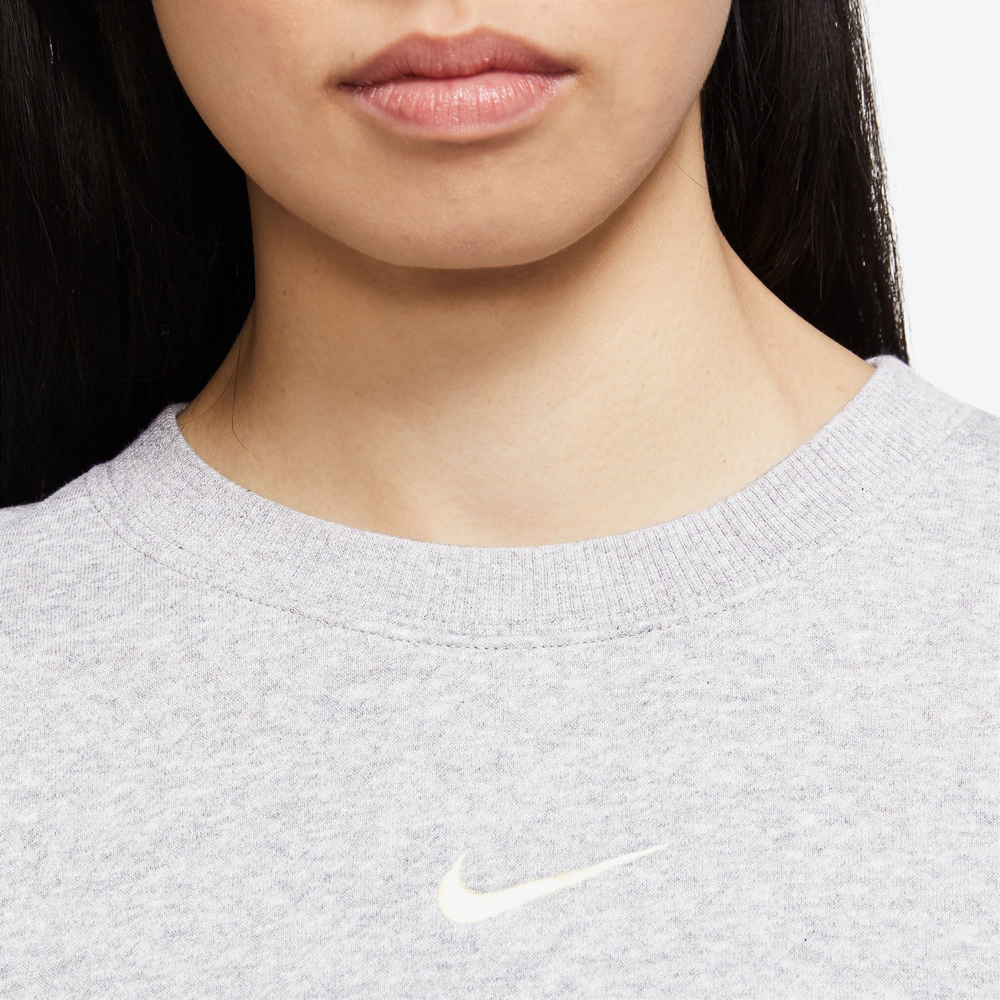 Nike Sportswear Phoenix Fleece Oversize Crew Kadın Gri Sweatshirt