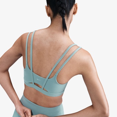  Nike Dri-Fit Zenvy Strappy Kadın Mavi Bra