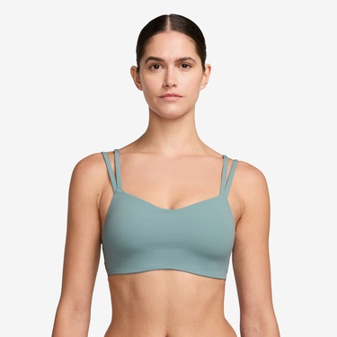  Nike Dri-Fit Zenvy Strappy Kadın Mavi Bra