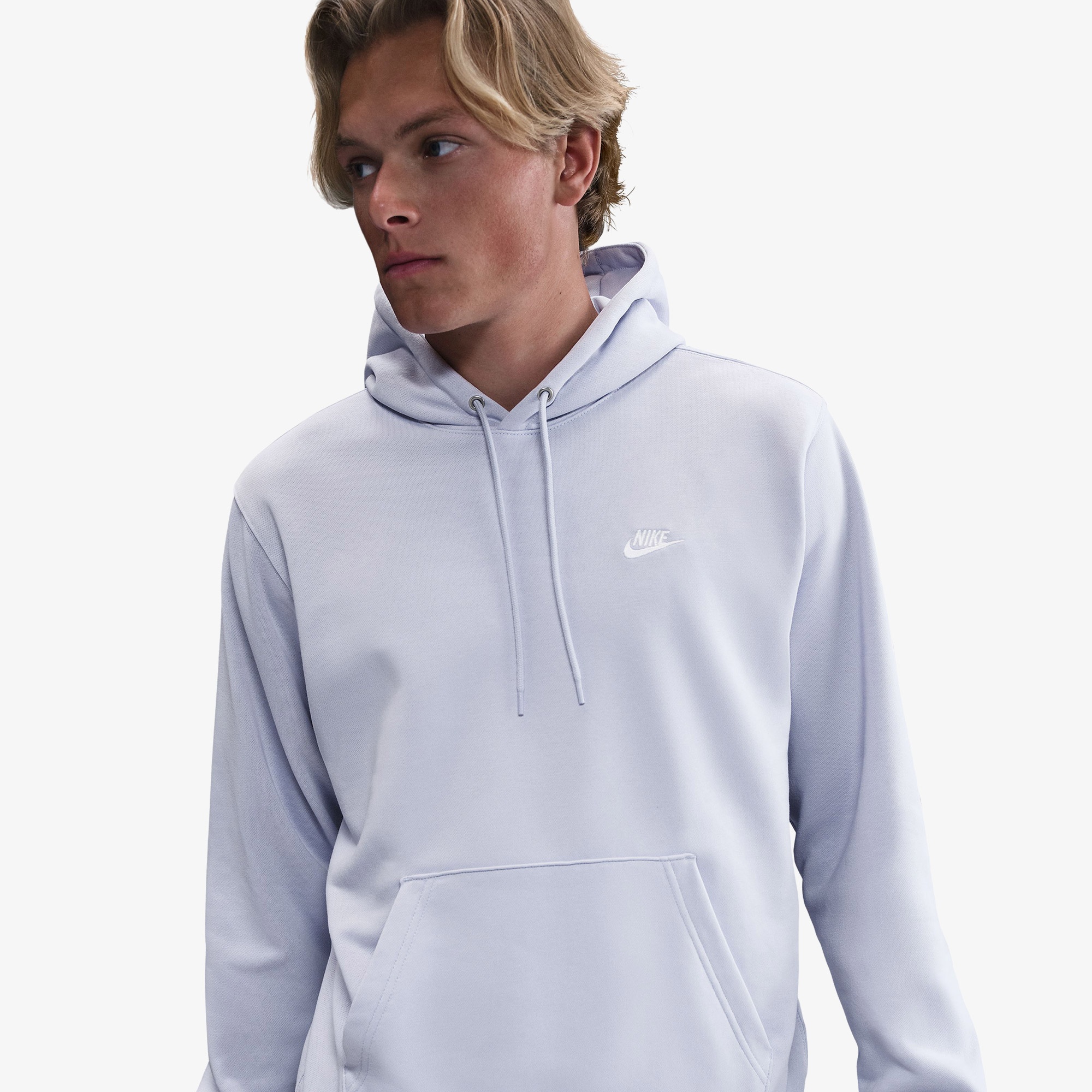 Nike Club Erkek Gri Hoodie