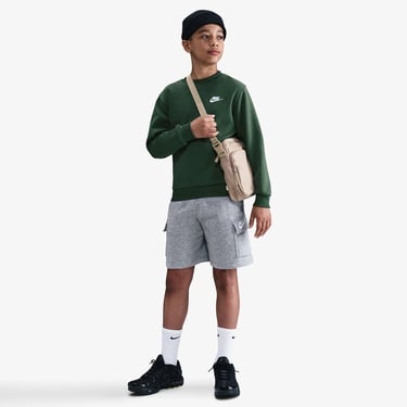  Nike Sportswear Club Fleece Çocuk Yeşil Sweatshirt