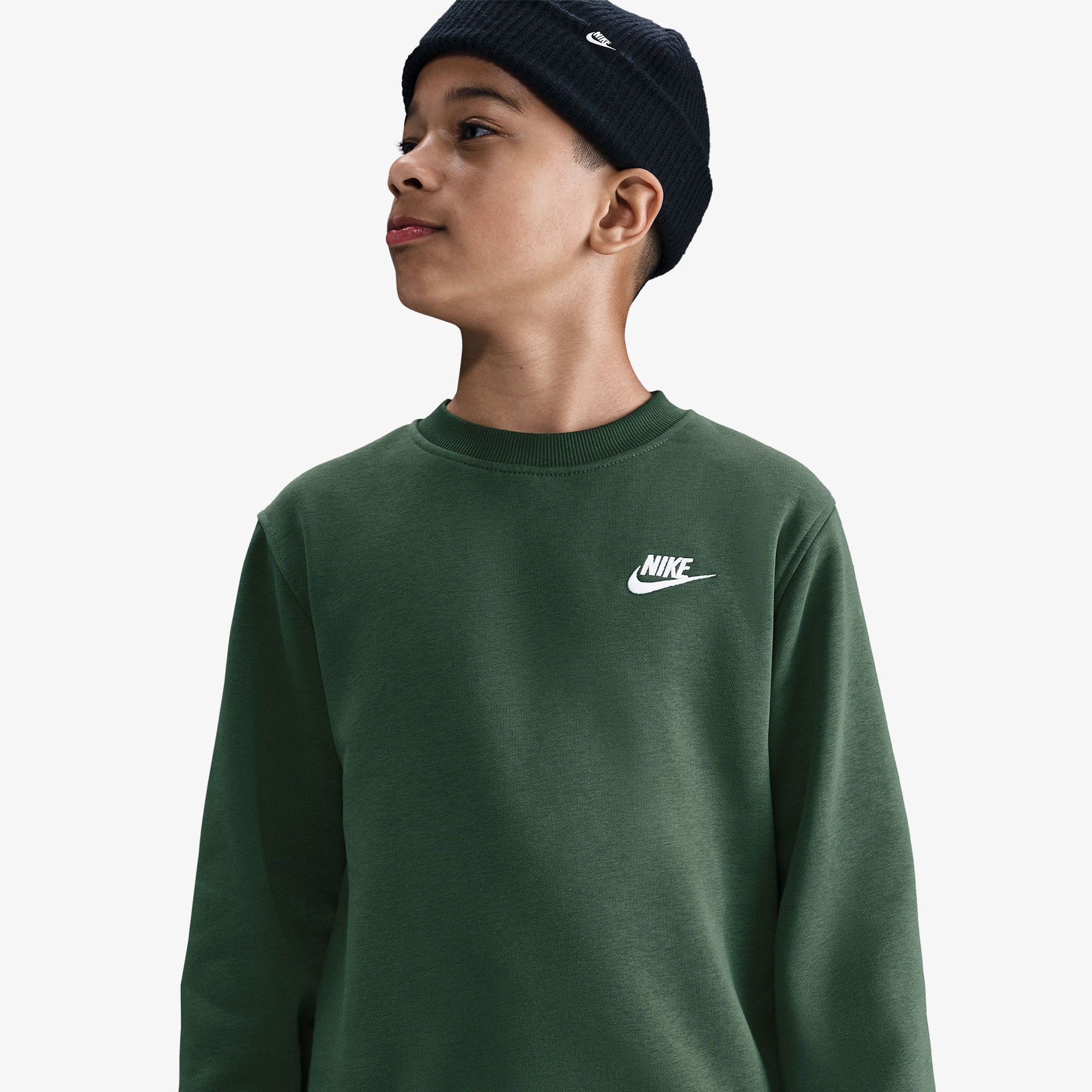 Nike Sportswear Club Fleece Çocuk Yeşil Sweatshirt