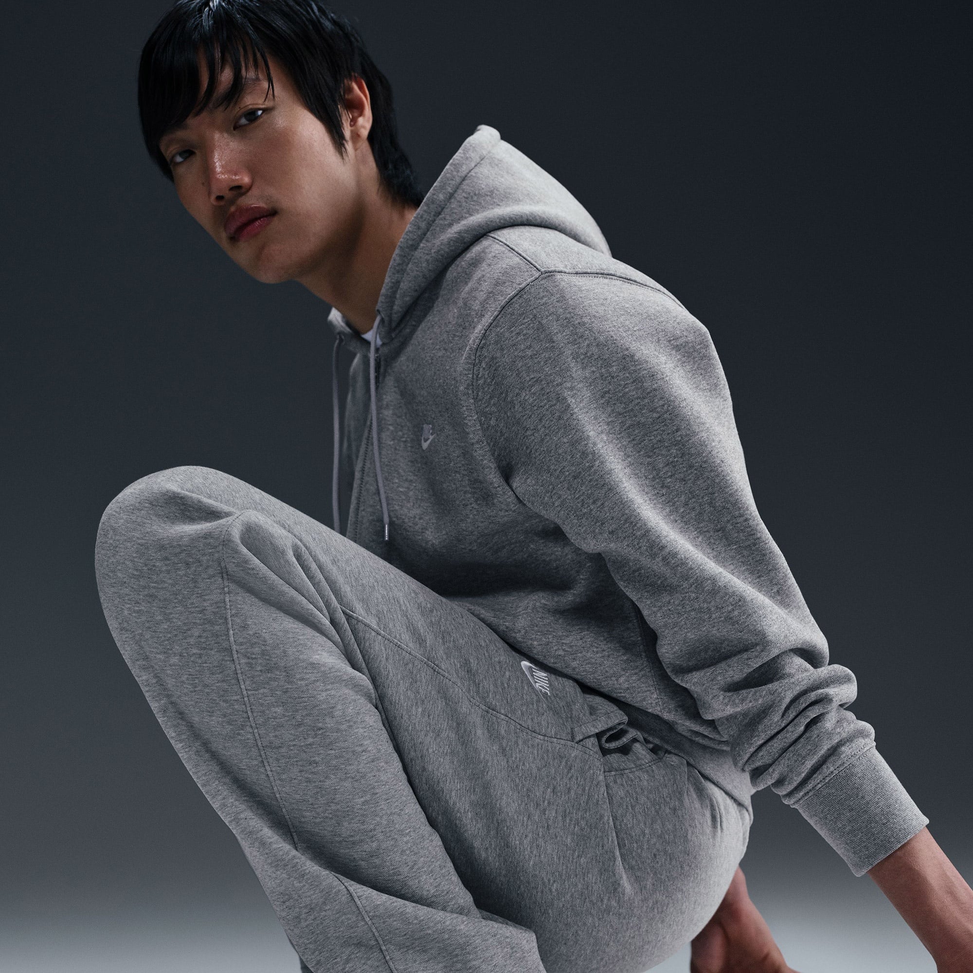 Nike Club Erkek Gri Eşofman Altı