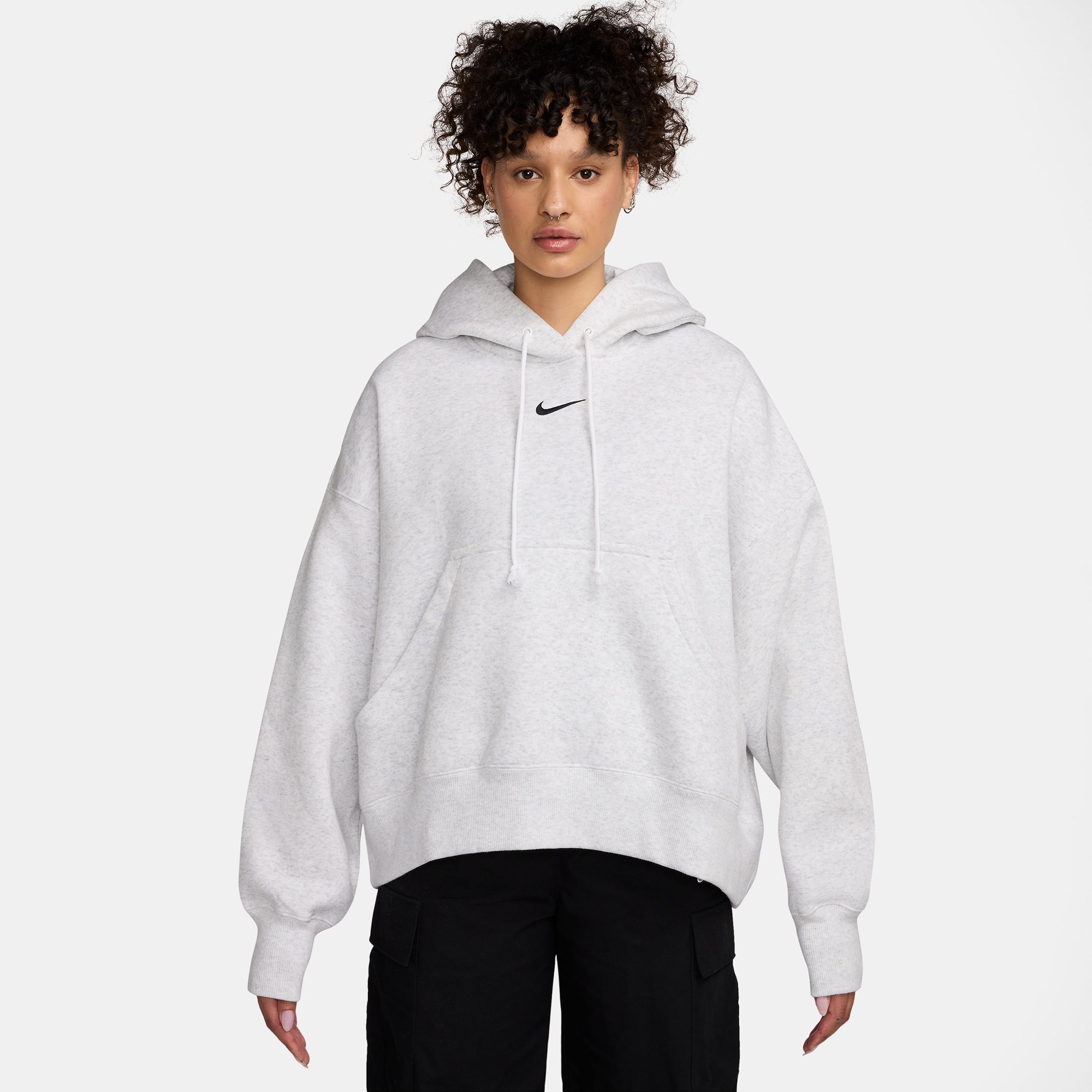 Nike Sportswear Phoenix Fleece Kadın Beyaz Sweatshirt