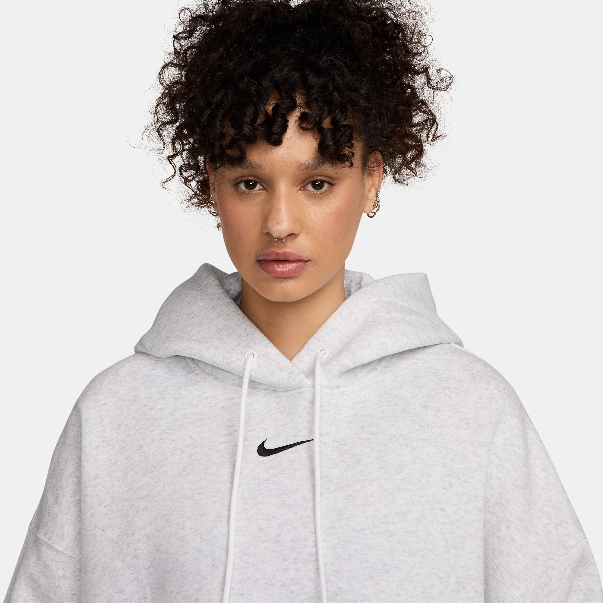 Nike Sportswear Phoenix Fleece Kadın Beyaz Sweatshirt