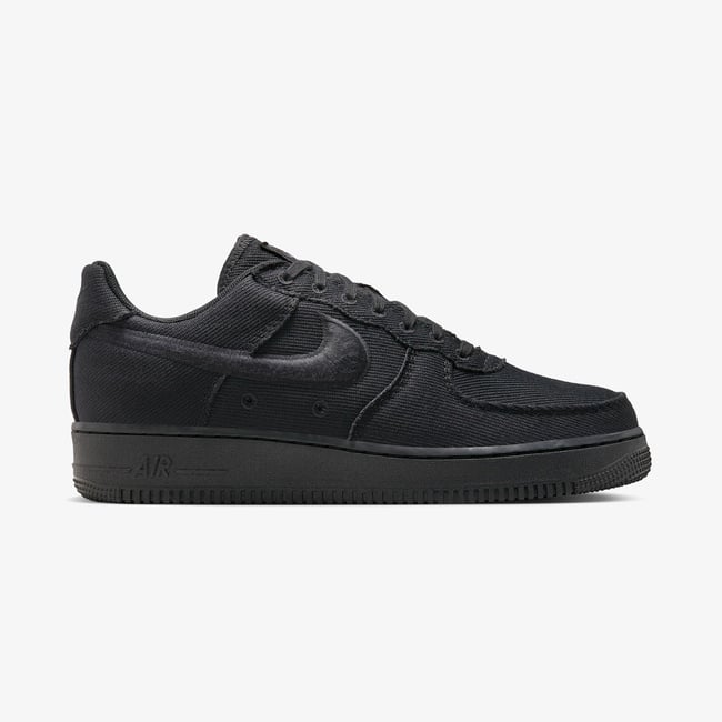  Nike Air Force 1 Low Canvas Erkek Siyah Spor Ayakkabı
