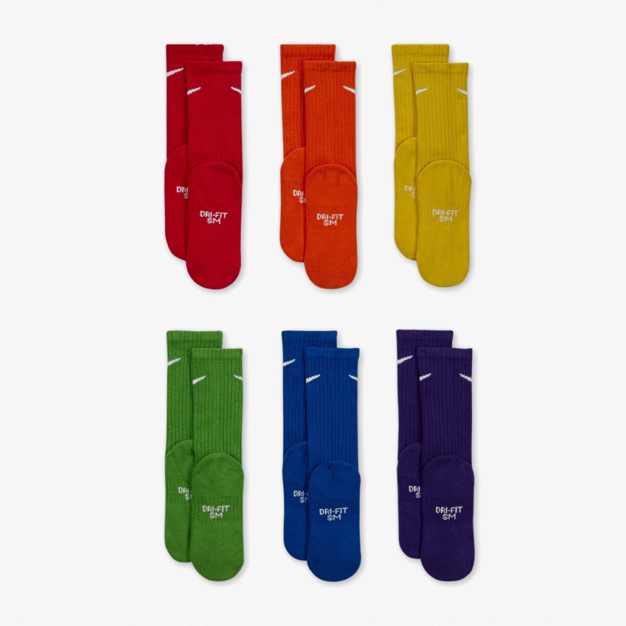 Nike Everyday Cush 6' Lı Çocuk Renkli Çorap
